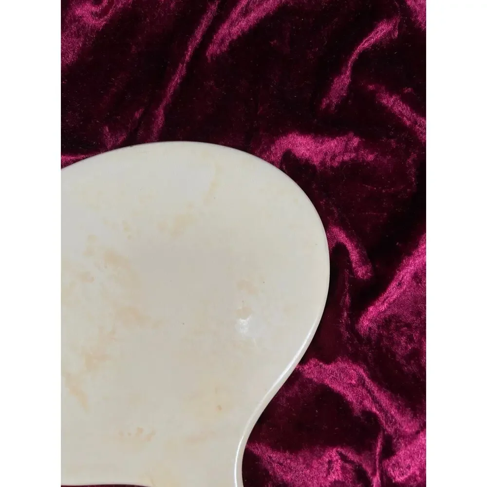 Vintage Celluloid Hand Mirror – French Ivory Beveled Glass Vanity Mirror